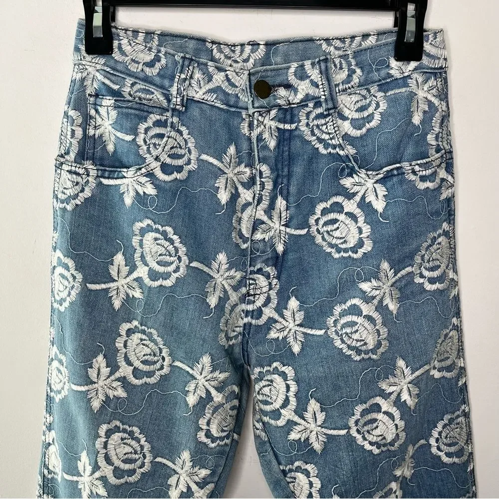 Vintage COD Paris Embroidered Slim Leg Jeans 25/26